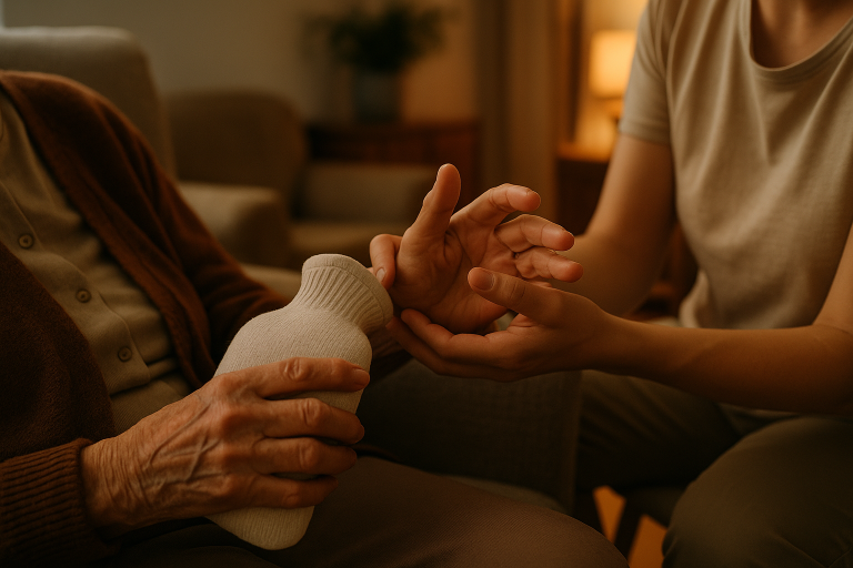 Arthrose und Rheuma im Alter: Pflege bei Gelenkbeschwerden